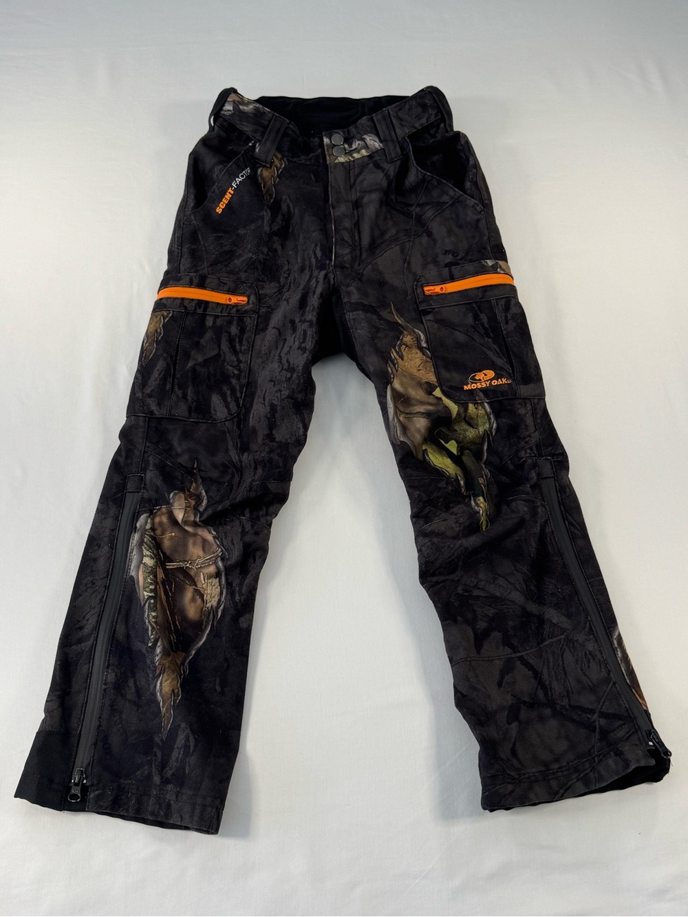 Mossy Oak Youth Boys M Scent-Factor Eclipse Hunting Cargo Pants Water Resistant
